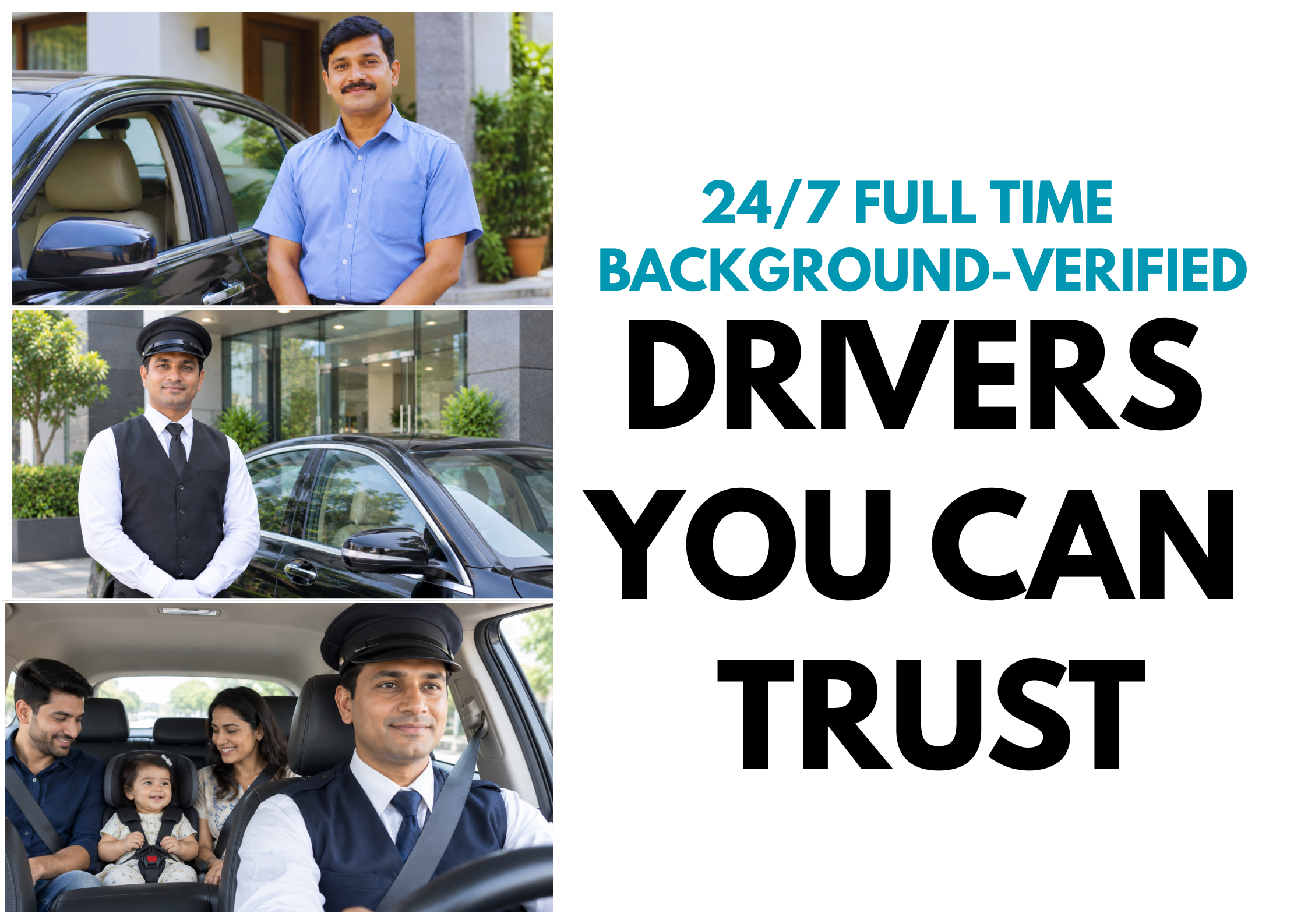 24/7 Driver Service: Professional, Reliable & Background-Verified Drivers